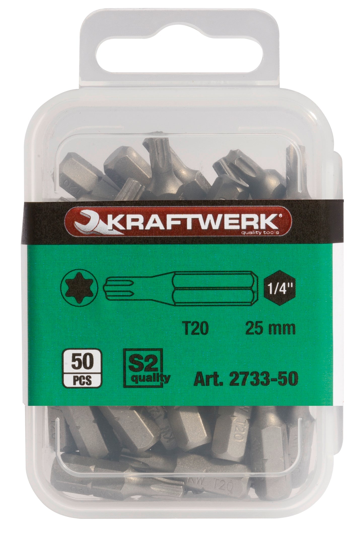 1/4" TX BIT 25 MM T40, 50 STÜCK KRAFTWERK