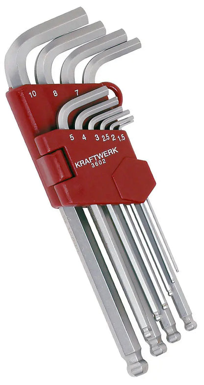 10-T.KUGELKOPF-INSECHSKANT-SATZ 1.5-10MM KRAFTWERK