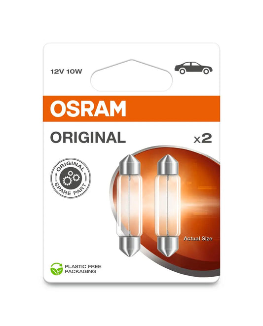 10W 12V SV8,5 43mm Soffitte Lang 2st. Blister OSRAM OSRAM