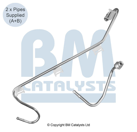BM Druckrohr für VOLKSWAGEN CARAVELLE 2.5 Vorne & hinten | Euro 4 | OEM: 7H0131552AA BM CATALYSTS