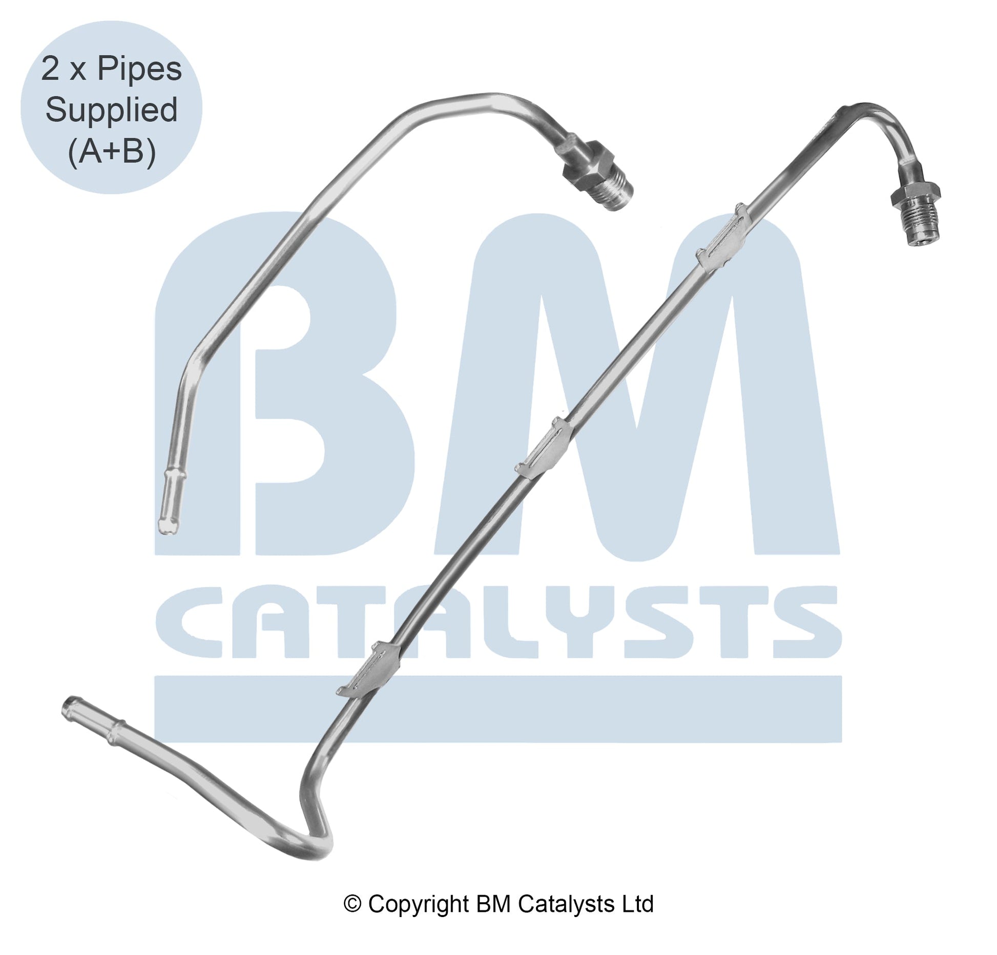 BM Druckrohr für VOLKSWAGEN TRANSPORTER 1.9 Vorne & hinten | Euro 4 | OEM: 7H0131552AC BM CATALYSTS