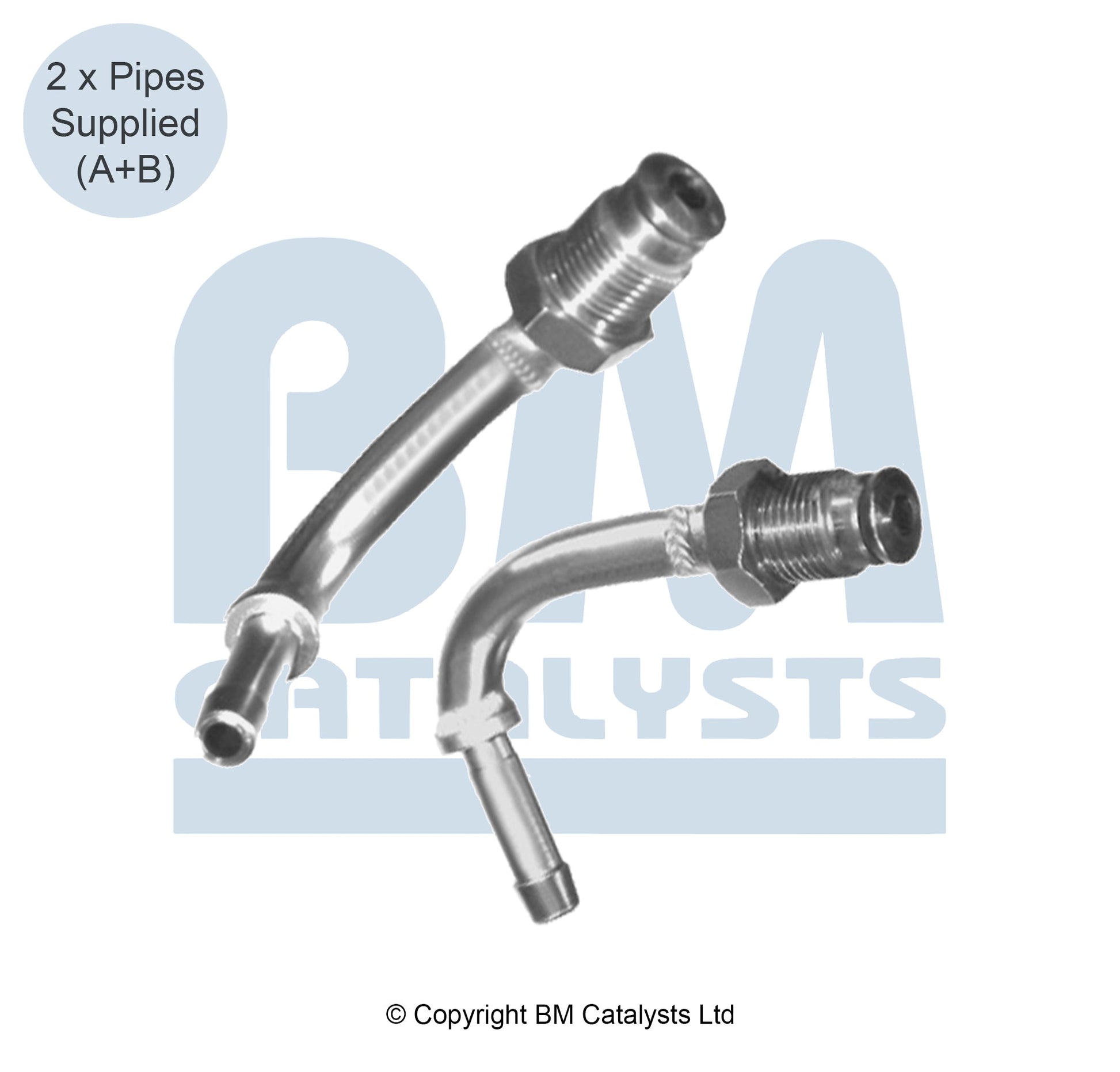 BM Druckrohr für RENAULT LAGUNA 2.0 Vor und nach DPF | Euro 4 | OEM: 208150004R BM CATALYSTS
