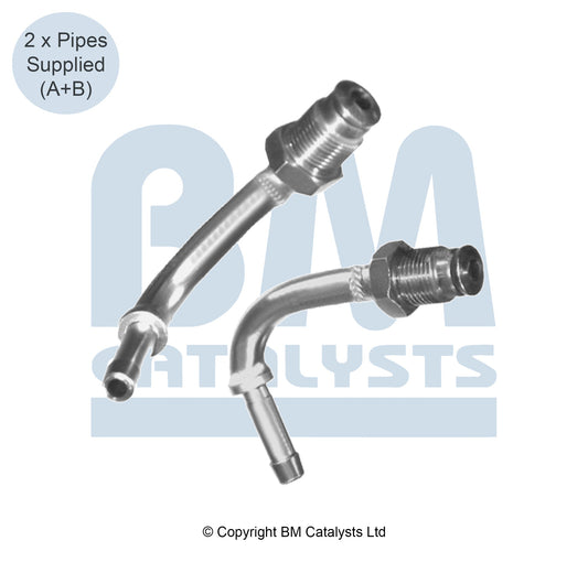 BM Druckrohr für RENAULT LAGUNA 2.0 Vor und nach DPF | Euro 4 | OEM: 208150004R BM CATALYSTS