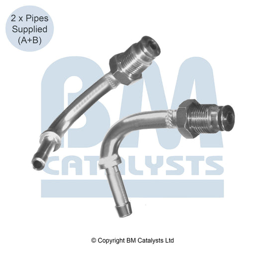 BM Druckrohr für RENAULT LAGUNA 2.0 Vor und nach DPF | Euro 4 | OEM: 208150004R BM CATALYSTS