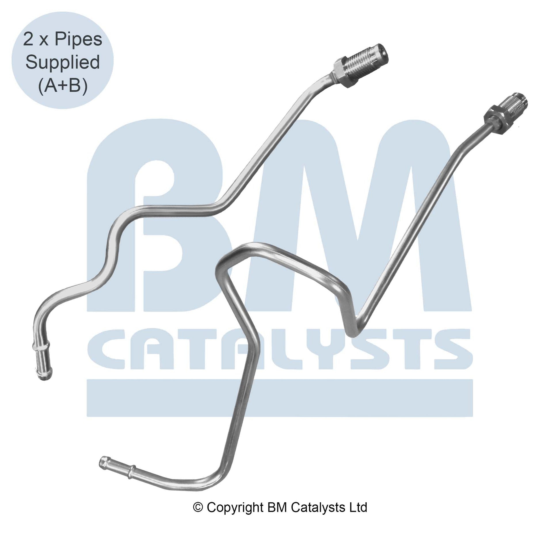 BM Druckrohr für AUDI A3 2.0 Vor und nach DPF | Euro 4 | OEM: 3C0131552G BM CATALYSTS