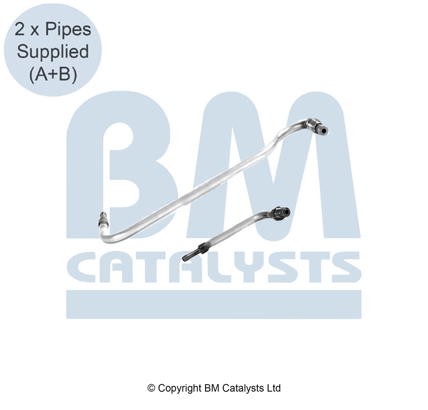BM Druckrohr für FIAT TALENTO 1.6 Nach und vor DPF | Euro 6 | OEM: 2081500Q0B BM CATALYSTS