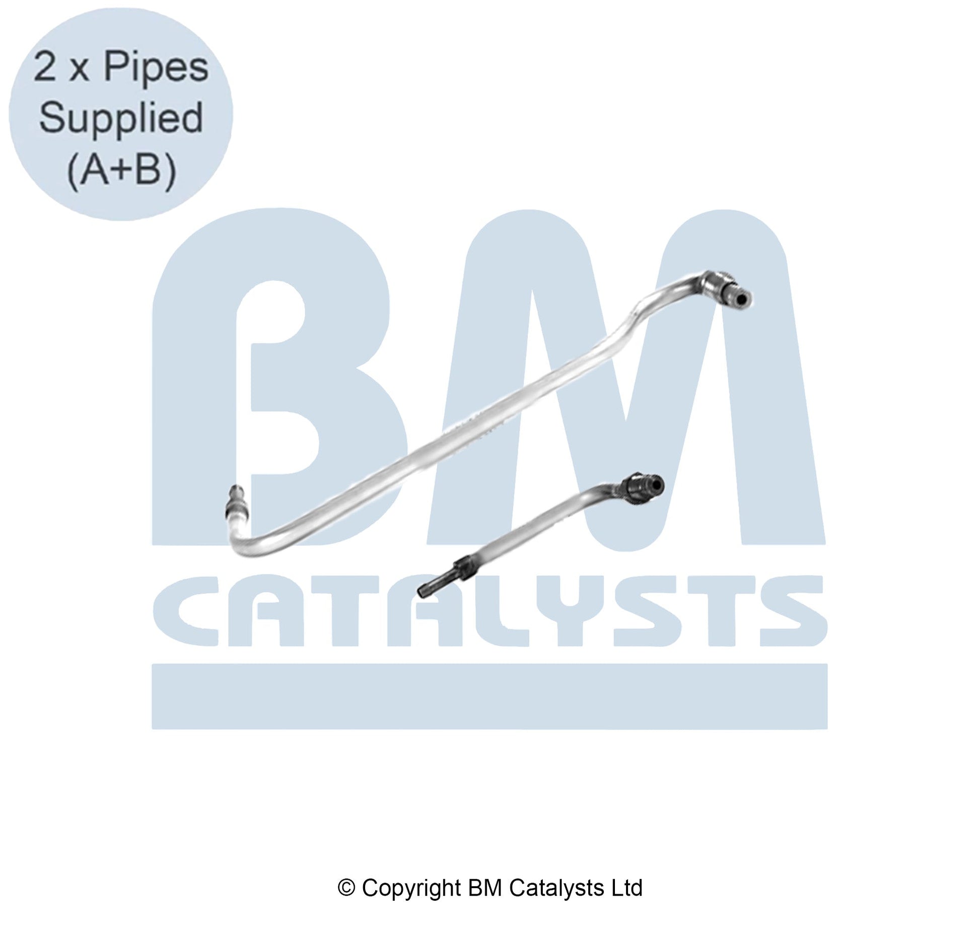 BM Druckrohr für FIAT TALENTO 1.6 Nach und vor DPF | Euro 6 | OEM: 2081500Q0B BM CATALYSTS
