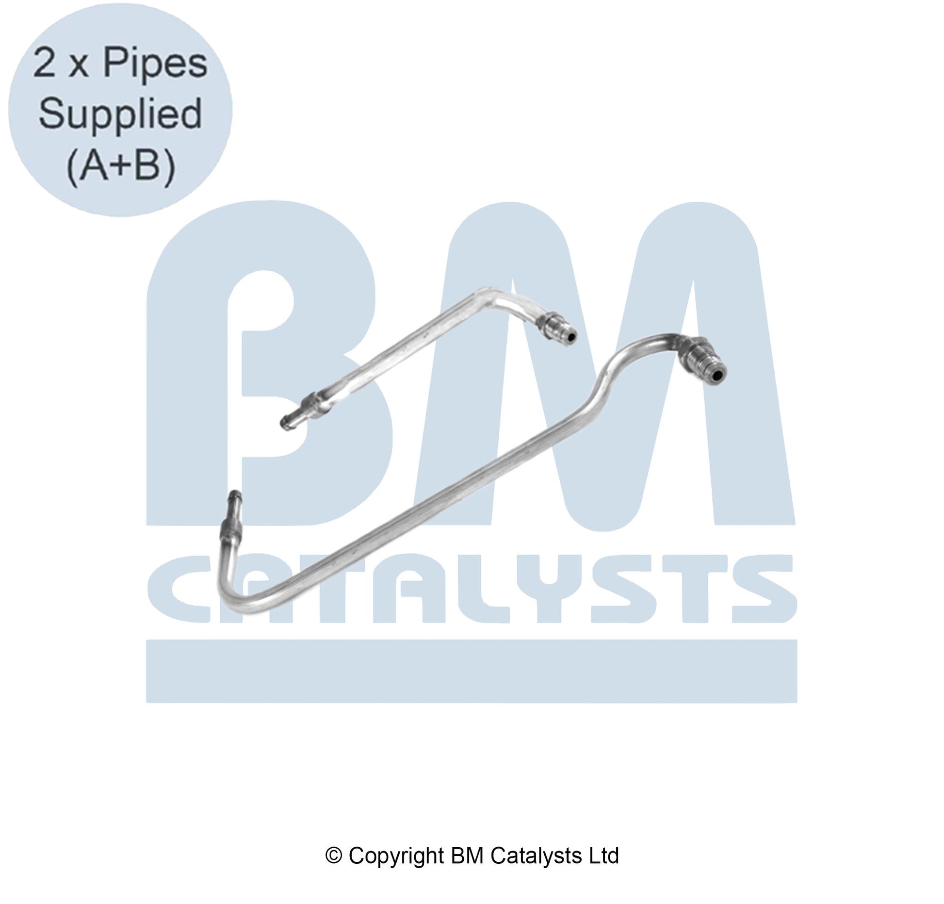 BM Druckrohr für OPEL VIVARO B 1.6 Vor und nach DPF | Euro 5 | OEM: 208155642R BM CATALYSTS