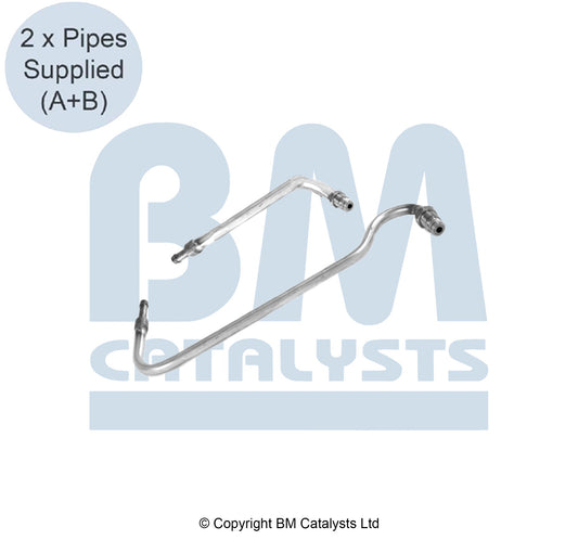 BM Druckrohr für OPEL VIVARO B 1.6 Vor und nach DPF | Euro 5 | OEM: 208155642R BM CATALYSTS