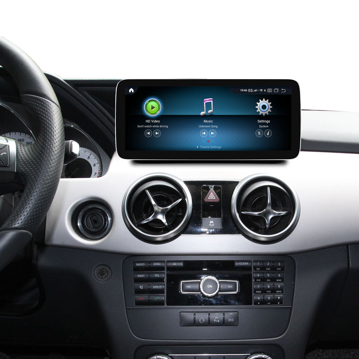 JFSound Android-Autoradio mit Navigation für Mercedes-Benz GLK 2013-2016, 12,25-Zoll-Display, NTG4.5 – Produktansicht 2