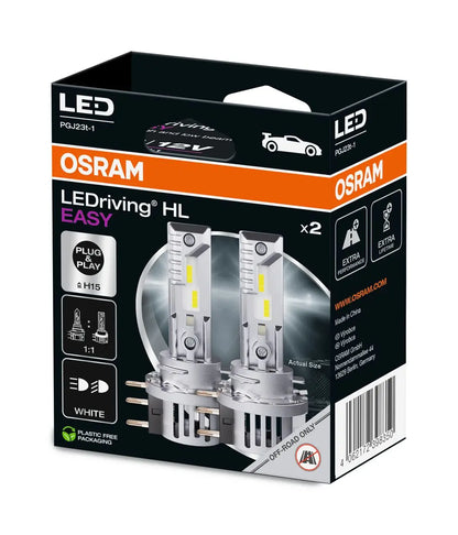 LEDriving® HL EASY H15 12V 3.8W/16.5W PGJ23t-1 6500K White 2St. OSRAM OSRAM