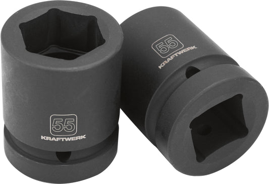 1" TIEFE SCHLAG-STECKNUSS 55 MM KRAFTWERK