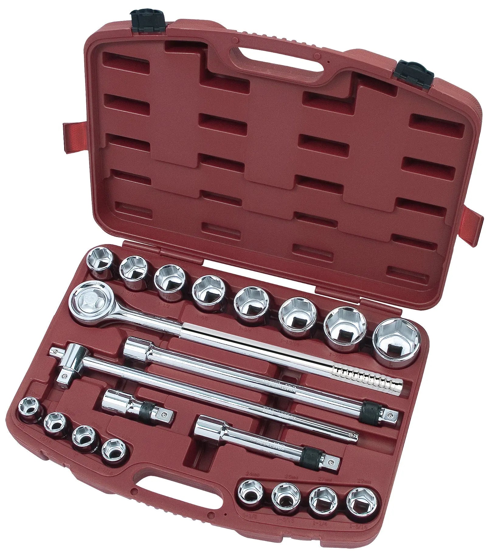21-T. TELESKOP-STECKSCHLÜSSELKOFFER 3/4" KRAFTWERK