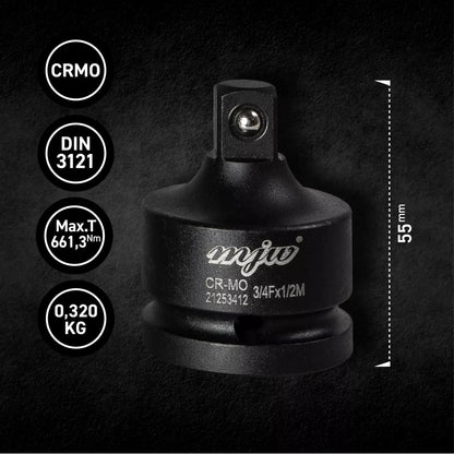 MJW  Reduzieradapter Schlagschrauber 3/4"-1/2"