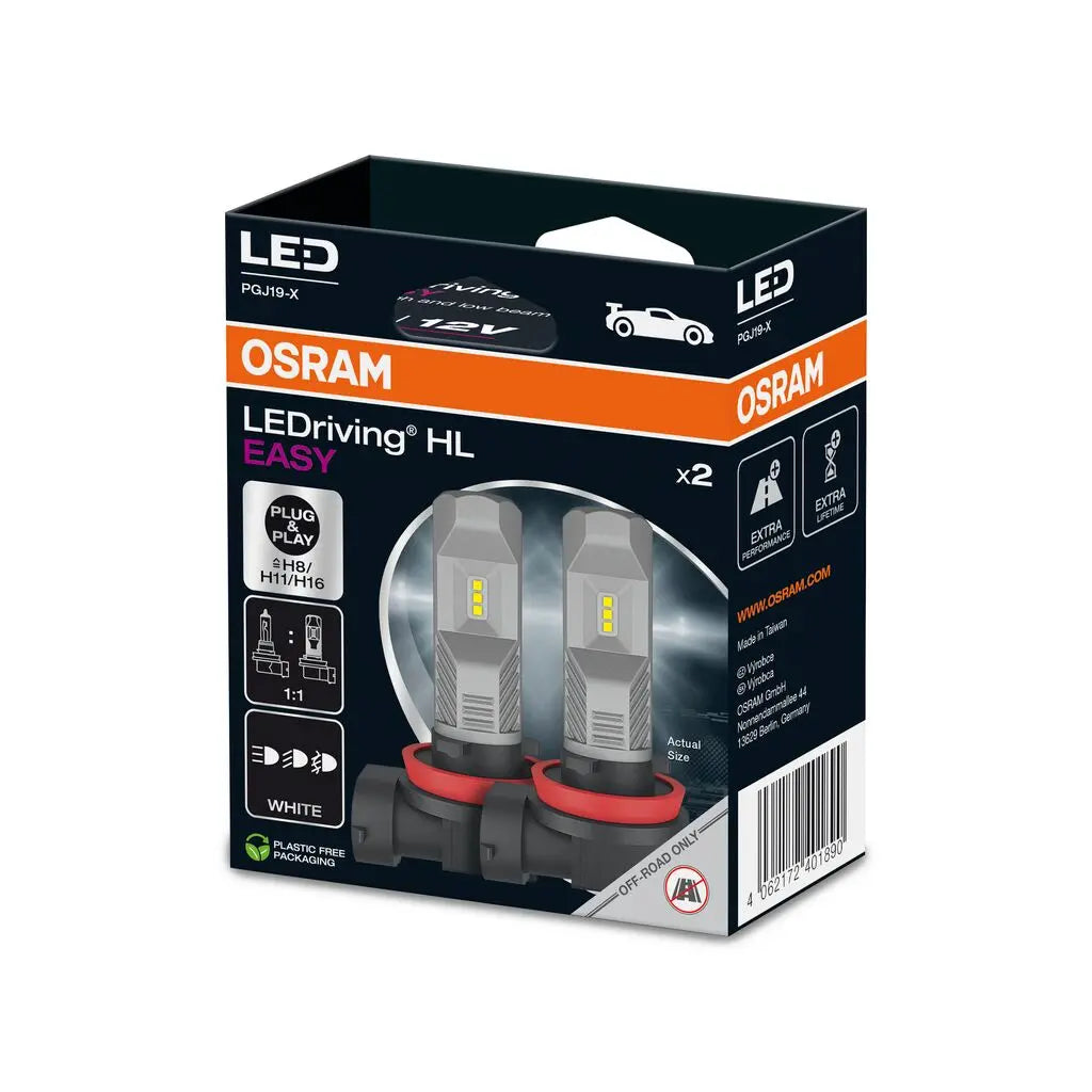 LEDriving® HL EASY H8/H11/H16 12V 8,2W PGJ19-1/2/3 6000K  2St. OSRAM OSRAM