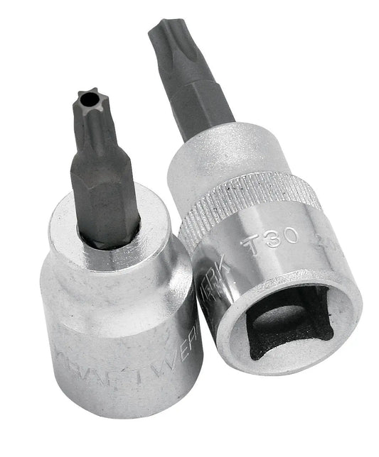 3/8" TX-BIT-STECKNUSS T30 MIT BOHRUNG KRAFTWERK