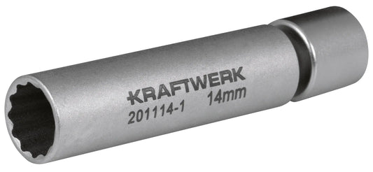 3/8" ZÜNDKERZEN-STECKNUSS 14 MM MIT GEL. KRAFTWERK