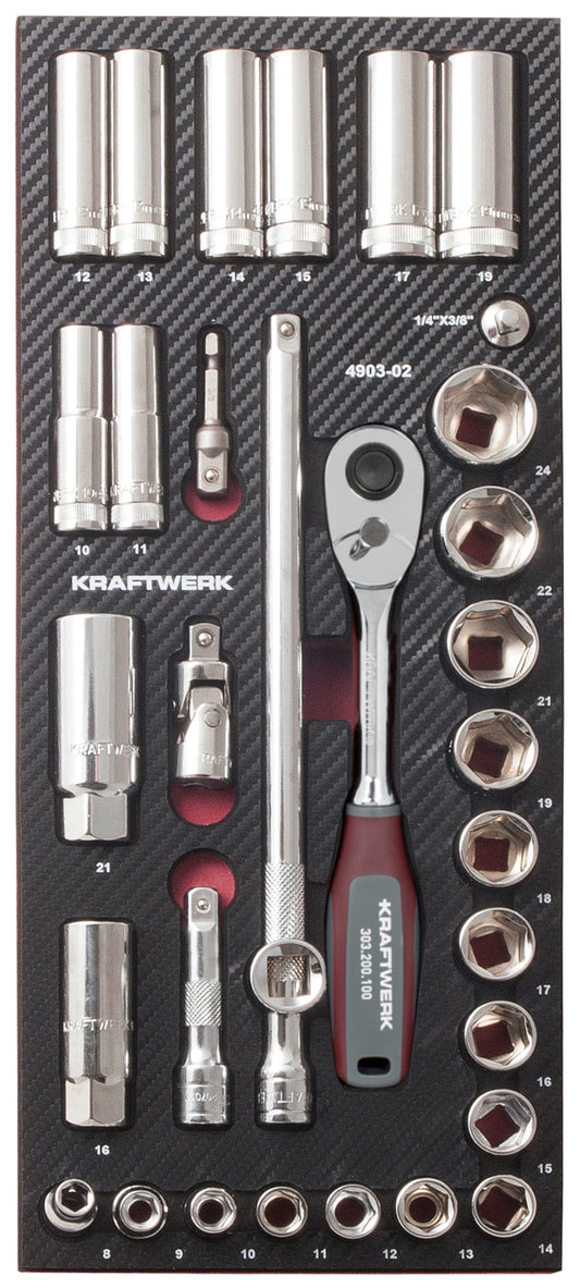 32-T. EVA3 STECKSCHLÜSSELSATZ 3/8" KRAFTWERK