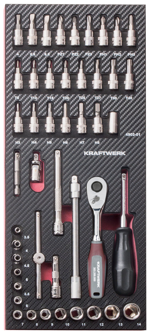 46-T. EVA3 STECKSCHLÜSSELSATZ 1/4" KRAFTWERK
