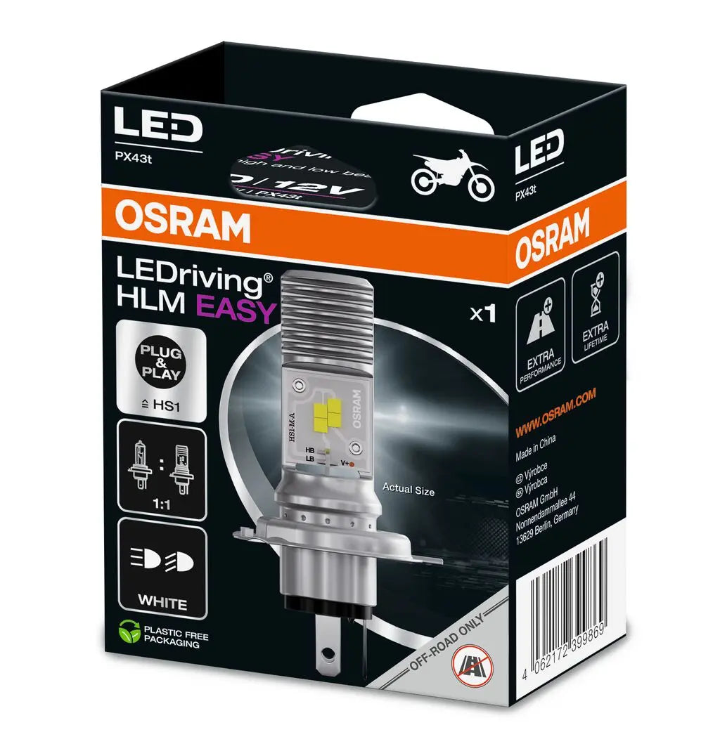 LEDriving® HL EASY HS1 12V 6.0W/5.0W PX43t-38 6000K White  OSRAM OSRAM