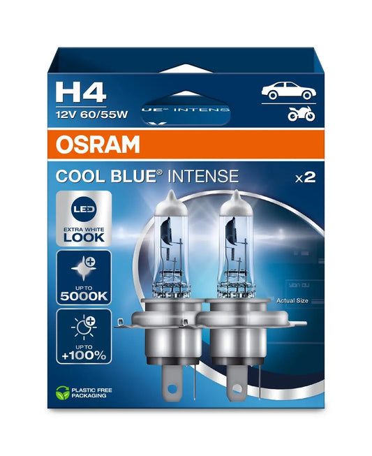 H4 12V 60/55W P43t Cool Blue INTENSE NextGen. 5000K +100% Duo 2st. OSRAM OSRAM