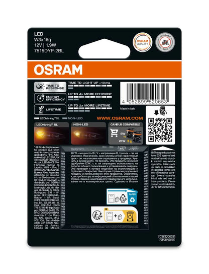 W21/5W LEDriving SL Amber 12V Blister 2 St. OSRAM OSRAM