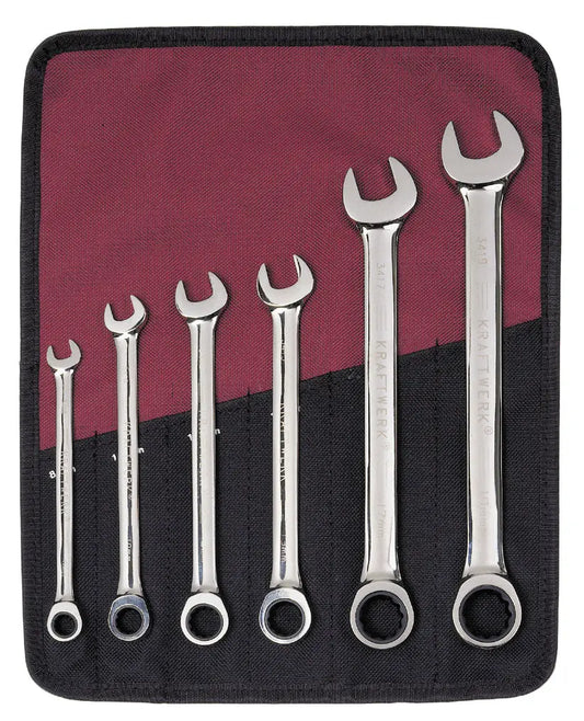 6-T. GEARWRENCH-SATZ 8-19 MM ROLLTASCHE KRAFTWERK