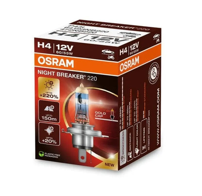 H4 12V 60/55W P43t NIGHT BREAKER® 220 +220% 1 St. OSRAM OSRAM