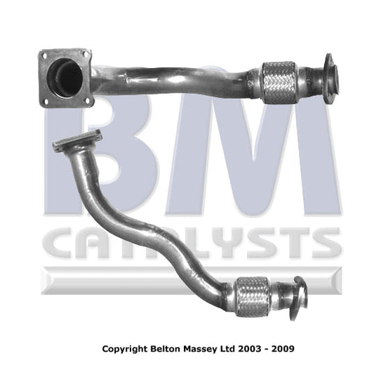 VORDERROHR FÜR SITZ TOLEDO 1.6L BENZIN | EURO 2 | OEM: 1H0253087E BM CATALYSTS