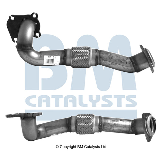 VORDERROHR FÜR SITZ CÓRDOBA 1.9L DIESEL | EURO 2 | OEM: 1H0253091AC BM CATALYSTS