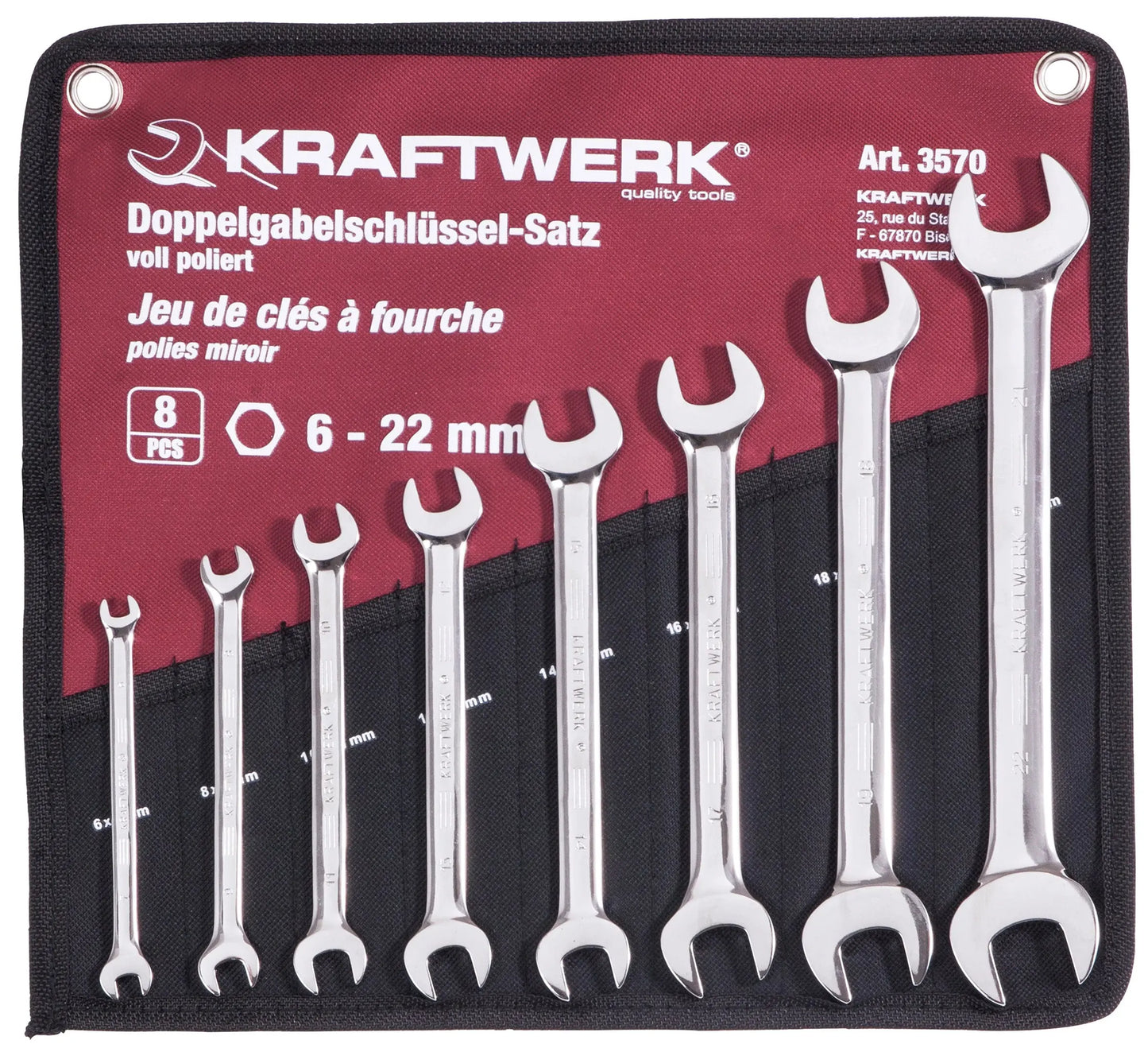 8-T.DOPPELGABELSCHL.SATZ VOLL POL.6-22MM KRAFTWERK