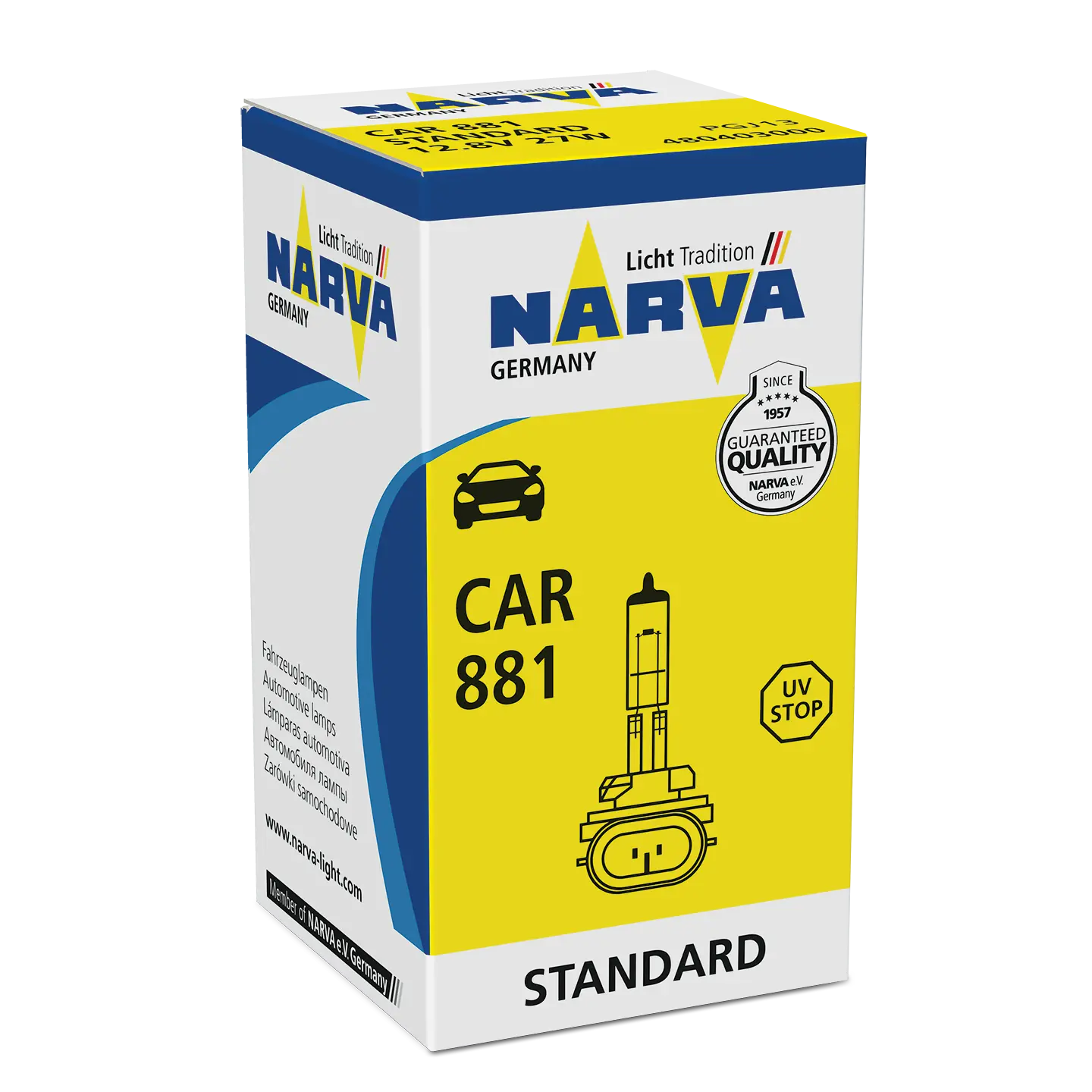 881 12,8V 27W PGJ13 12V 27W PGJ13 HALOGEN NARVA NARVA