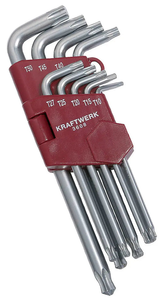 9-T.KUGEL TX-STIFTSCHLÜSSEL-SATZ T10-T50 KRAFTWERK