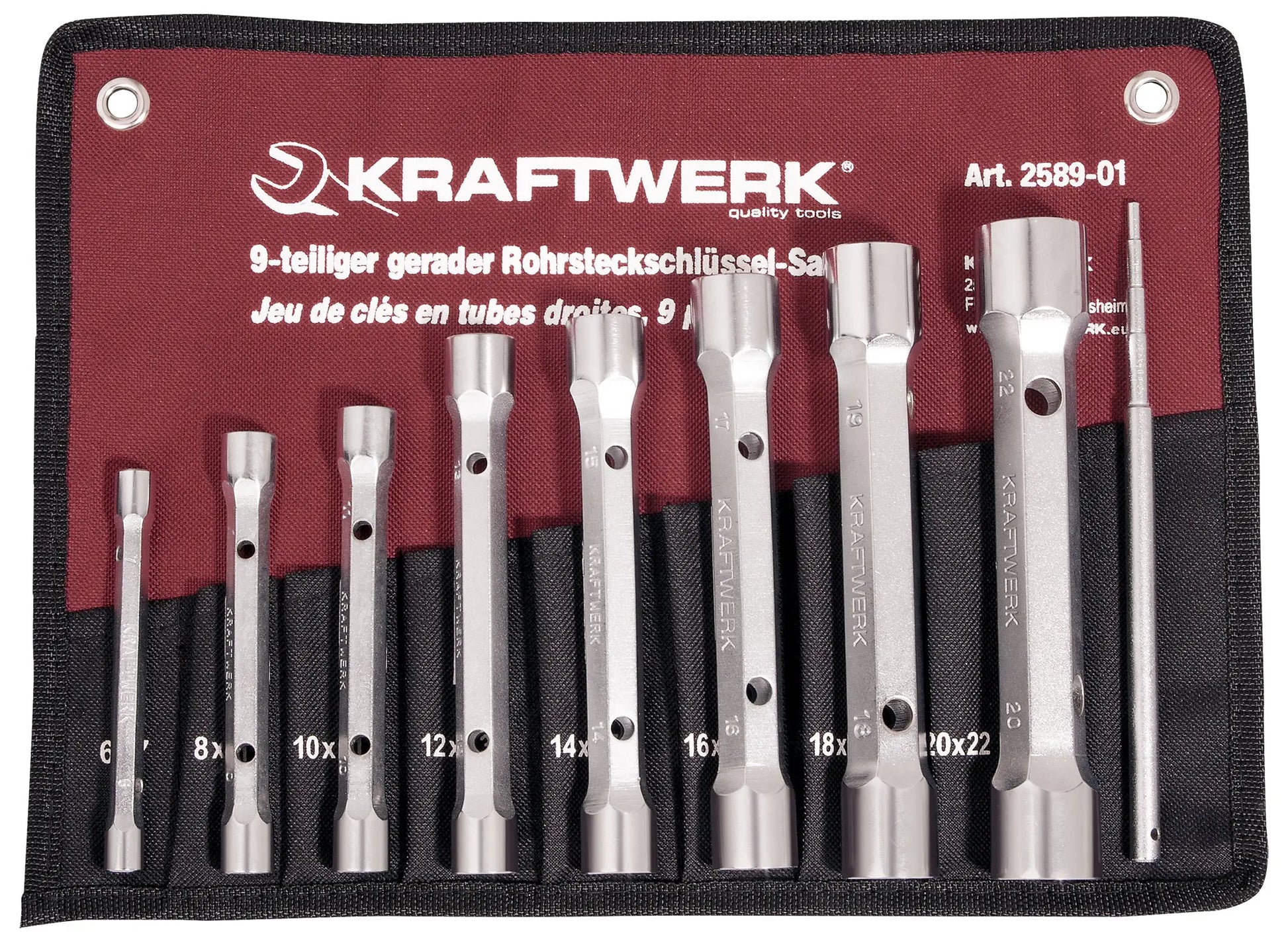 9-T.ROHRSTECKSCHL.SATZ 6-22 MM+STIFT KRAFTWERK