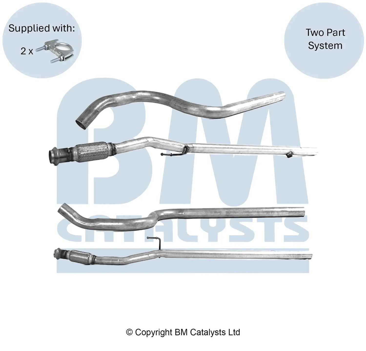 ABGASROHR FÜR CITROEN C3 1.5  | EURO 6 | OEM: 1636323180 BM CATALYSTS