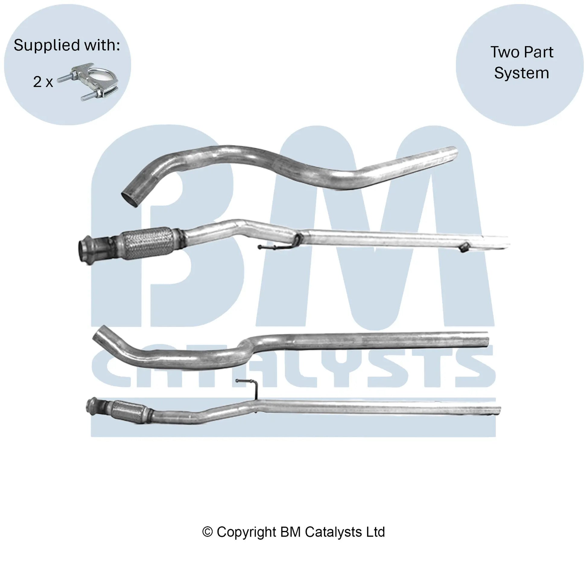 ABGASROHR FÜR CITROEN C3 1.5  | EURO 6 | OEM: 1636323180 BM CATALYSTS