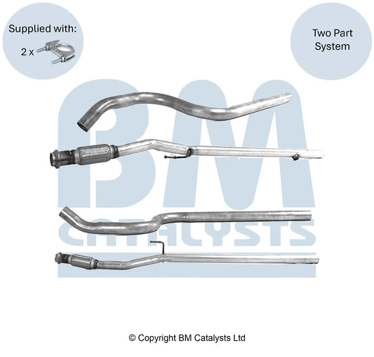 ABGASROHR FÜR CITROEN C3 1.5  | EURO 6 | OEM: 1636323180 BM CATALYSTS