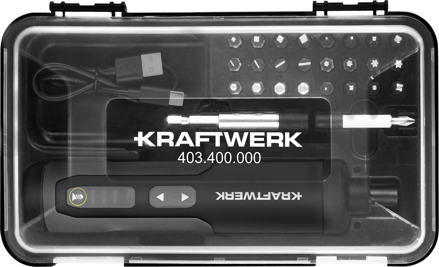 AKKU-BIT-STABSCHRAUBER SATZ 3.6V MIT USB-C,1/4", 28-TLG. KRAFTWERK