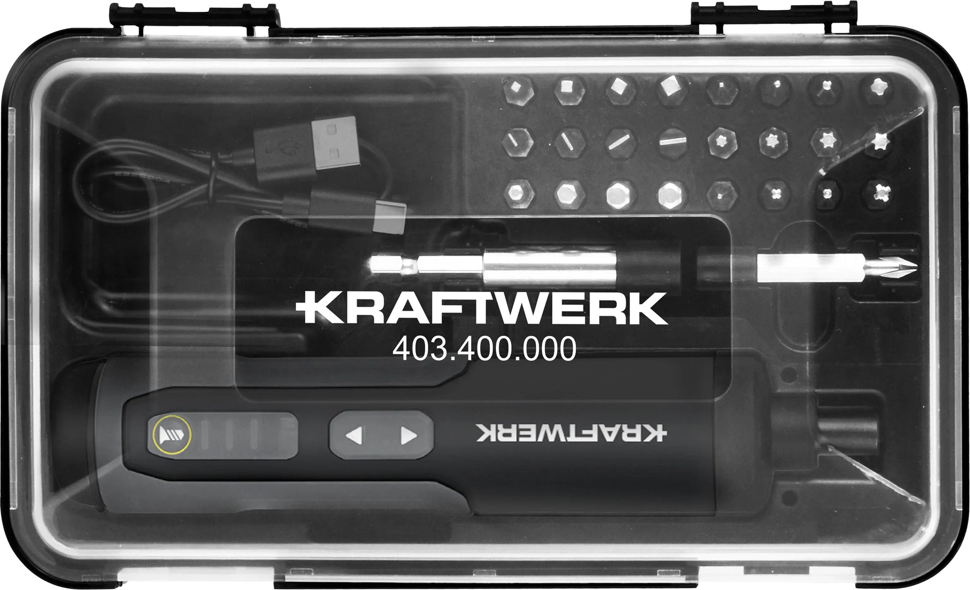 AKKU-BIT-STABSCHRAUBER SATZ 3.6V MIT USB-C,1/4", 28-TLG. KRAFTWERK