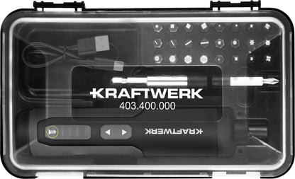 AKKU-BIT-STABSCHRAUBER SATZ 3.6V MIT USB-C,1/4", 28-TLG. KRAFTWERK