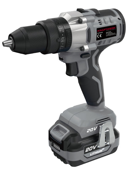 AKKU-SCHLAGBOHRMASCHINE 20V 4AH 100NM INKL. 1 AKKUS KRAFTWERK