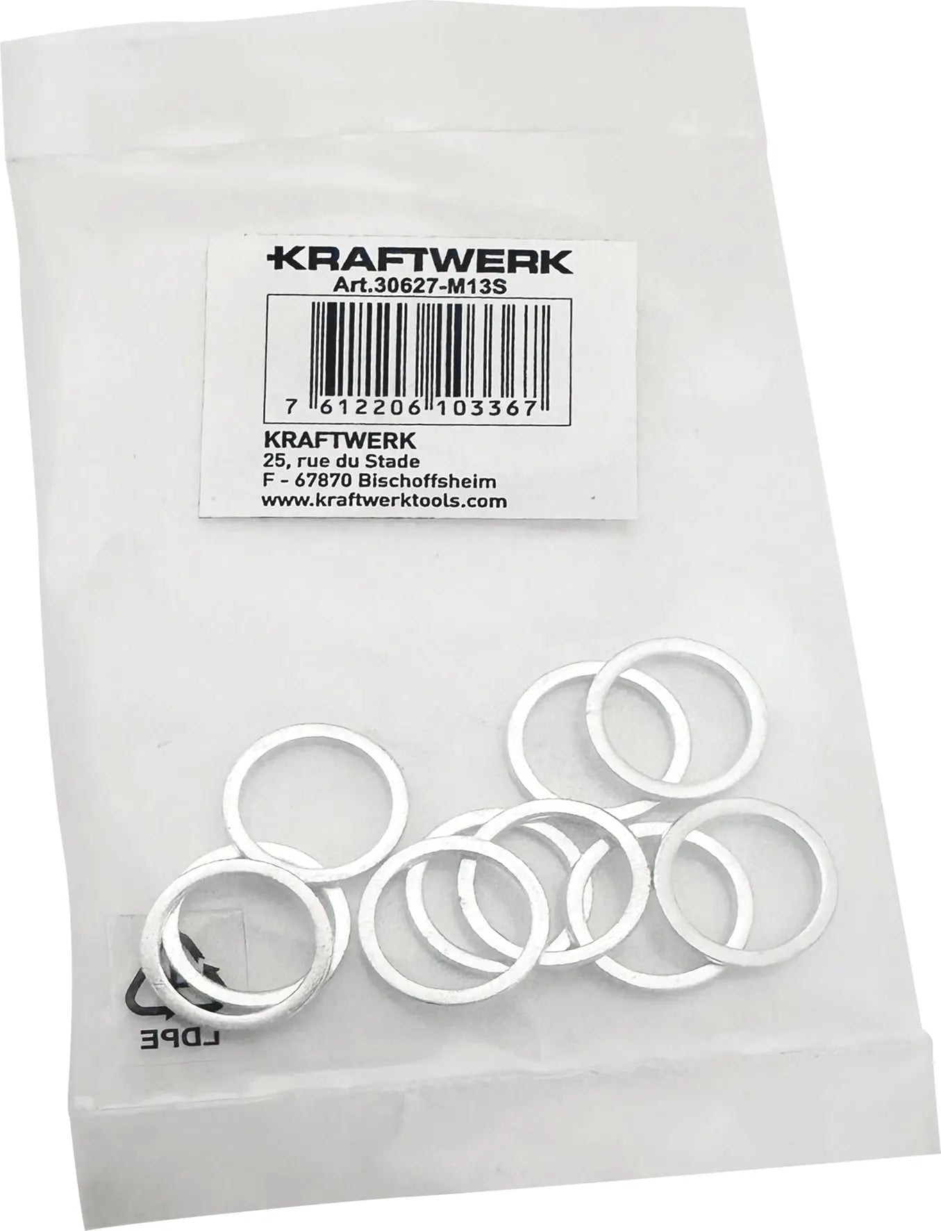 ALUMINIUM ÖLDICHTUNG  M13 X 1.5 MM 10 STK. KRAFTWERK