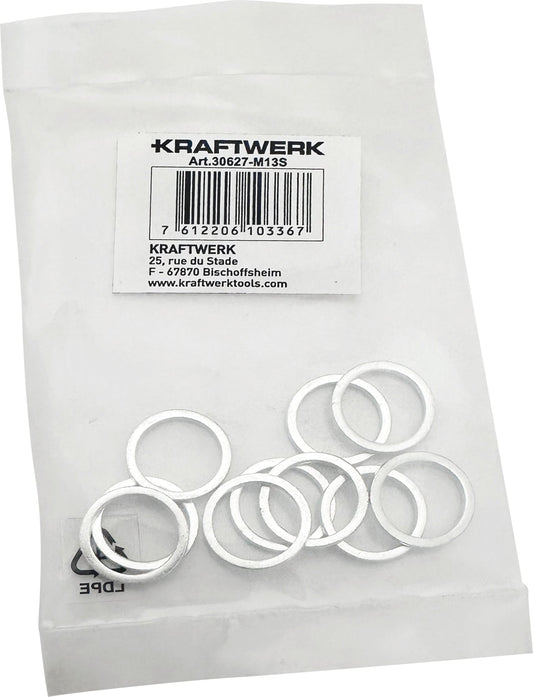ALUMINIUM ÖLDICHTUNG  M13 X 1.5 MM 10 STK. KRAFTWERK