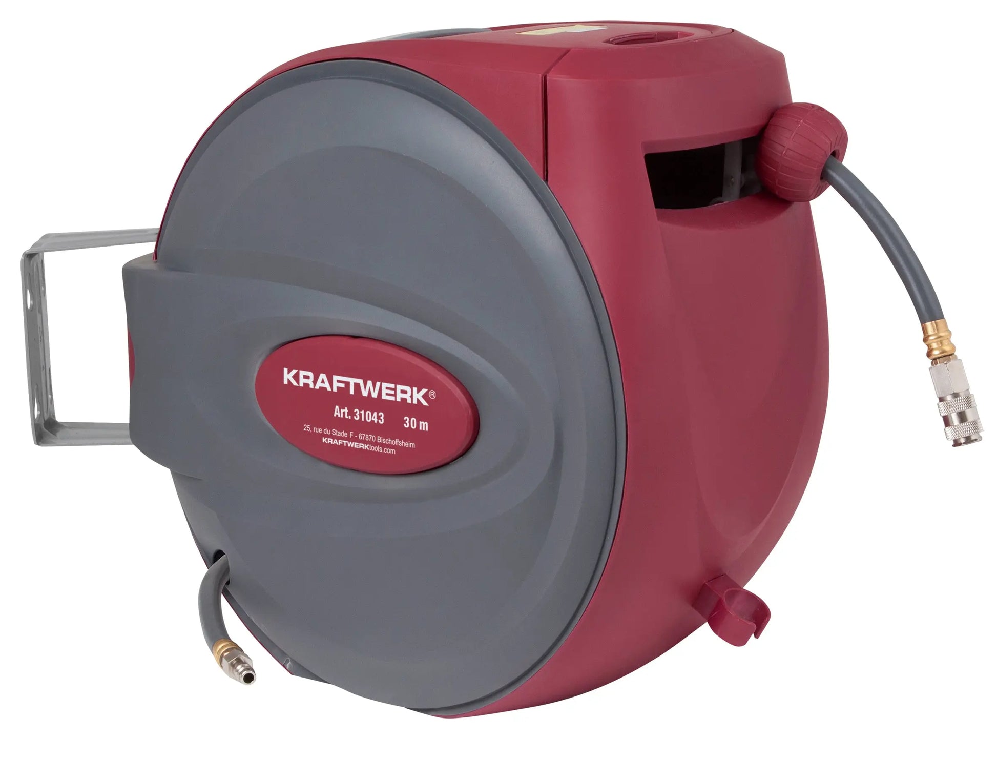 AUTO-DRUCKLUFT-SCHLAUCHAUFROLLER 30+2 M KRAFTWERK