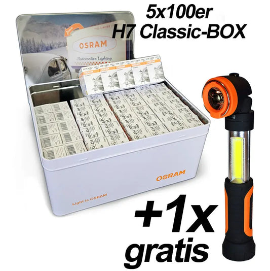 Aktions-Paket - 5x100 H7 CLC mit 5x Limited Edition Metallbox - OSRAM OSRAM