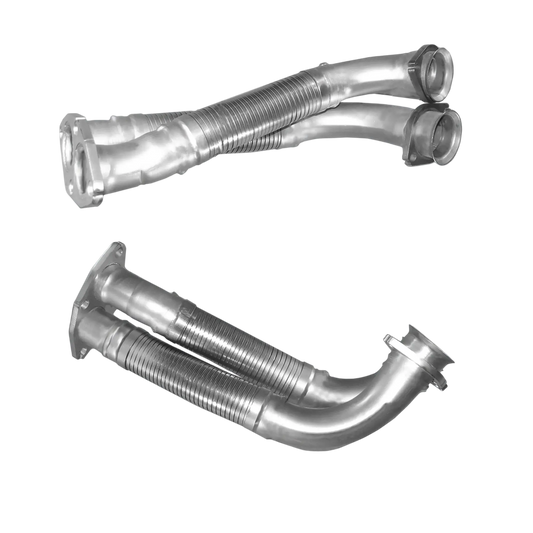 Auspuffrohr Abgasrohr Flexrohr Hosenrohr Abgaskrümmer Rohr bis EURO 1 E-Prüfzeichen für MERCEDES 230TE 2.3L S123 M102.980 Kombi für Fahrzeuge... BM CATALYSTS
