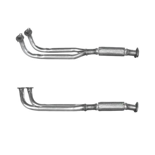 Auspuffrohr Abgasrohr Flexrohr Hosenrohr Abgaskrümmer Rohr bis EURO 2 E-Prüfzeichen für ALFA ROMEO 164 2L Twin Spark AR 06420 Motor u.a. BM CATALYSTS
