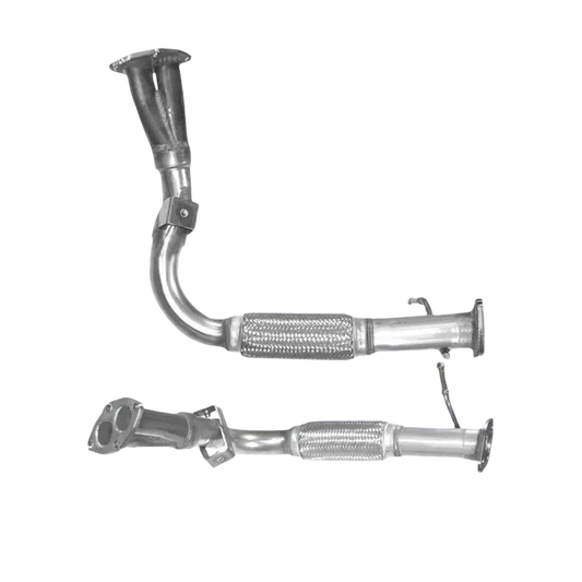 Auspuffrohr Abgasrohr Flexrohr Hosenrohr Abgaskrümmer Rohr bis EURO 2 E-Prüfzeichen für FIAT MULTIPLA 1.6L 100 16v 182A4 Motor u.a. BM CATALYSTS