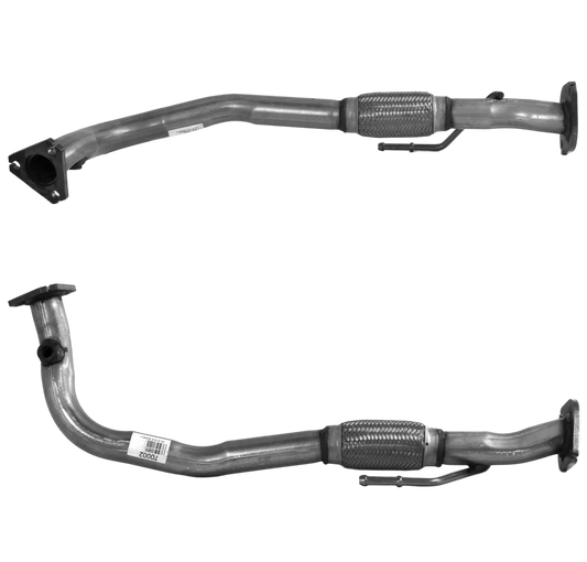 Auspuffrohr Abgasrohr Flexrohr Hosenrohr Abgaskrümmer Rohr bis EURO 2 E-Prüfzeichen für FIAT PUNTO 1.1L 55 Van 5&6 Speed einzelnes Vorrohr u.a. BM CATALYSTS