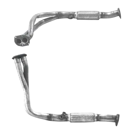 Auspuffrohr Abgasrohr Flexrohr Hosenrohr Abgaskrümmer Rohr bis EURO 2 E-Prüfzeichen für FIAT TEMPRA 1.6L zB 3 Bolt zum Kat u.a. BM CATALYSTS